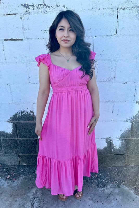 Pink Midi Dress