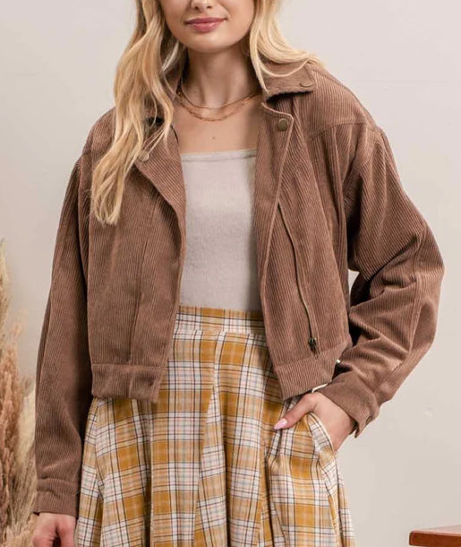 Brown Moto Jacket