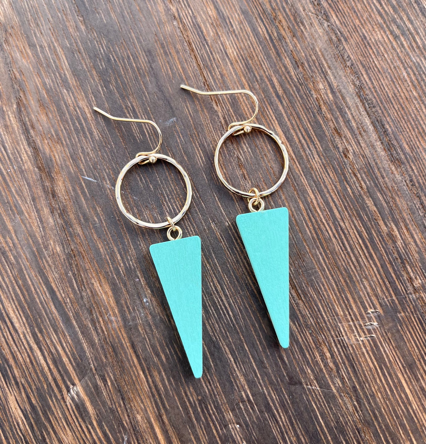 Teal Statement Earrings