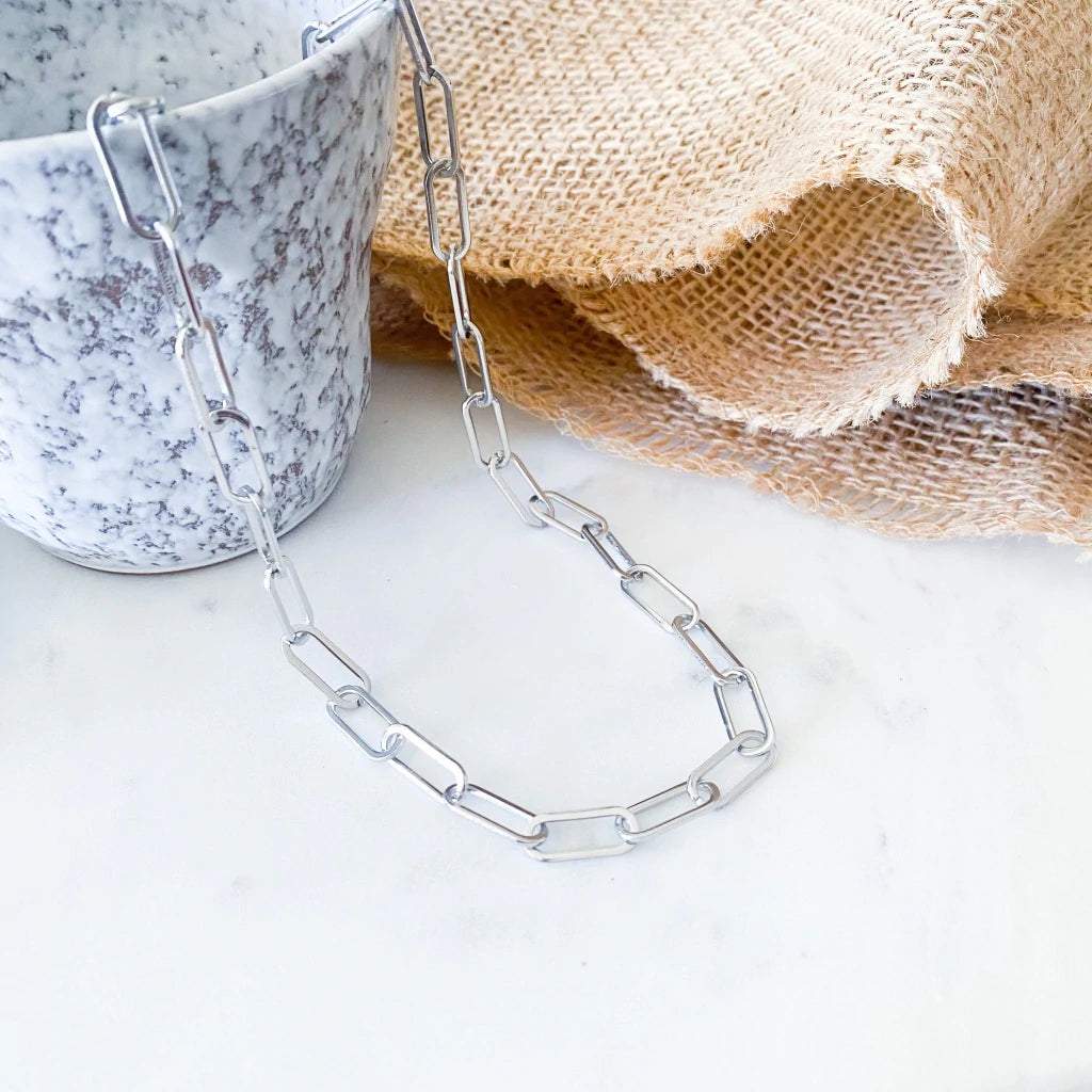 Extra Long PaperClip Necklace